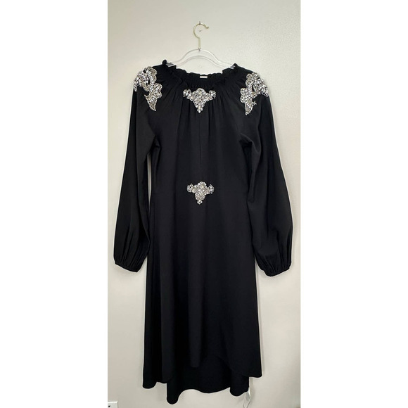 Dodo Bar Or Marisa Crystal Embellished Stretch-Crepe Dress Size 42 - Picture 7 of 15